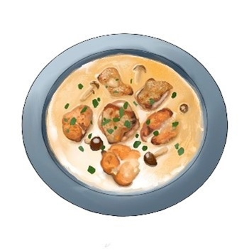 (秘密結社EPICE)ルイジアナ風チキンときのこのケイジャンクリーム煮