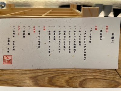 メニュー
