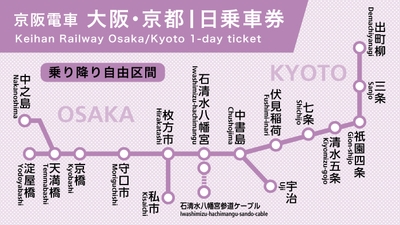 「京阪電車 大阪・京都1日乗車券」