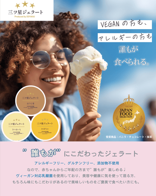 “誰もが”にこだわったジェラート