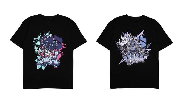 ストリートファイター パンクキャンバスアート コレクション Tシャツ(ジュリ、ベガ)