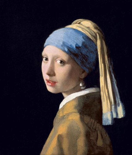 ヨハネス・フェルメール《真珠の耳飾りの少女》1665年頃、 マウリッツハイス美術館蔵。Public Domain.