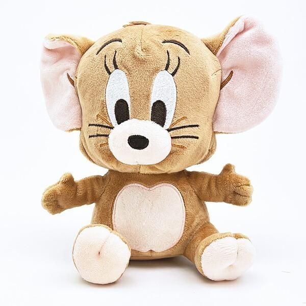 トムとジェリーのお座り姿にきゅん。もちっとした見た目が愛らしすぎるぬいぐるみです。