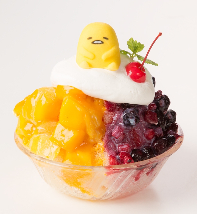 マンゴ~もベリ~も、よくばりぐでかき氷