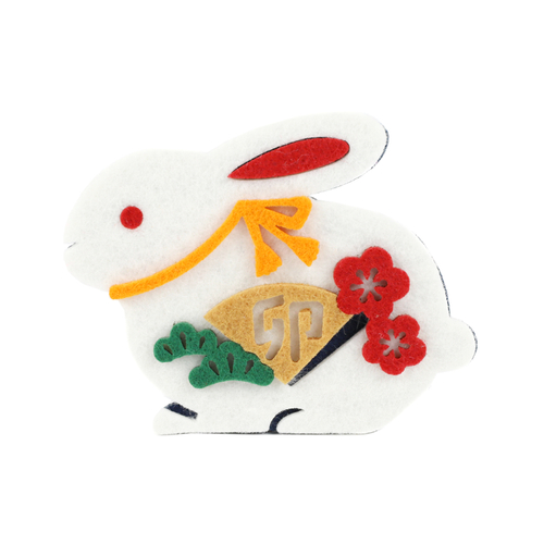 「フェルトデコ ウサギ」価格：275円／サイズ：W10.6×D6.6×H8.3cm
