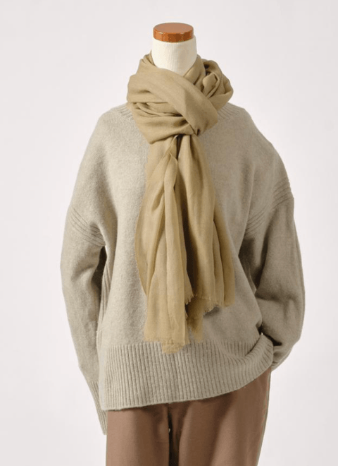 森染めショール(よもぎグリーン)