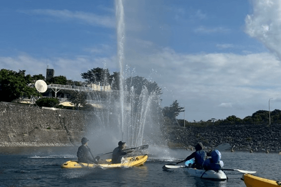 福地ダム湖でカヌーに挑戦