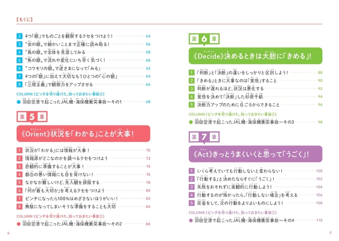 『こどもリスクマネジメント　なぜリスクマネジメントが大切なのかがわかる本』もくじ②