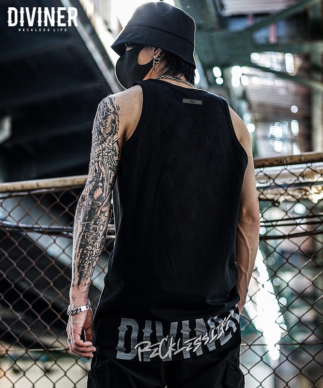 HemLogo Tanktop(ブラック/グレー)