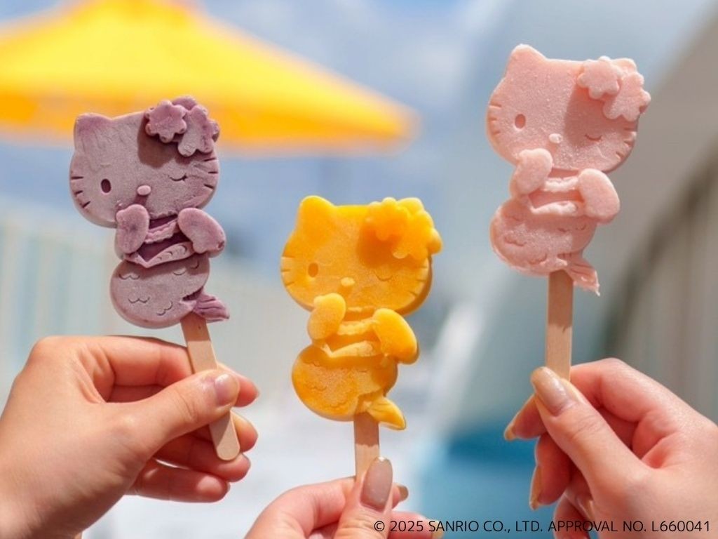 淡路島西海岸　人魚のハローキティをモチーフにしたアイスキャンディーが新登場♪ HELLO KITTY SMILE 『ハローキティのポプシクル』 6月21日より販売開始