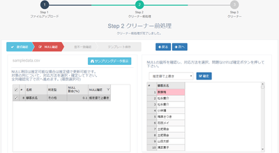 CleanerNULL確認