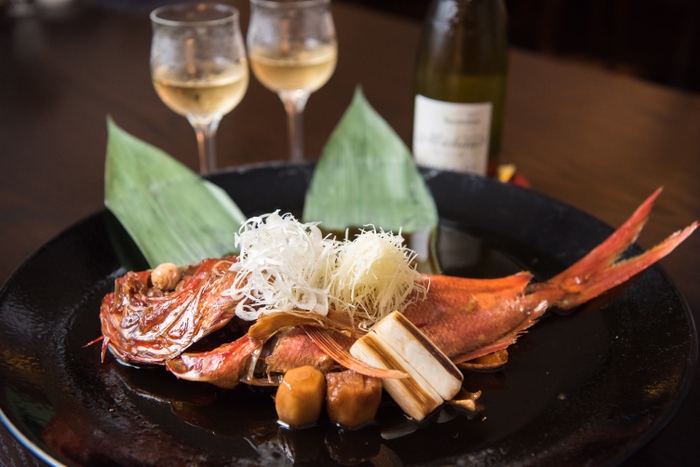 三桝家名物「金目鯛の煮付け」