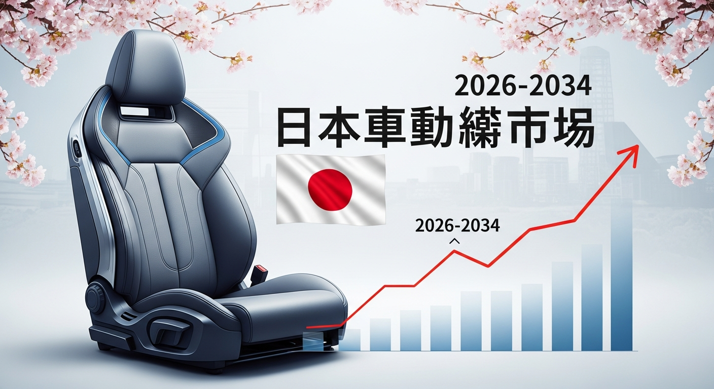 日本の自動車用シート市場は安定した成長を遂げ、2034年までに8,142.7百万米ドルに到達見込み｜CAGR 4.28%
