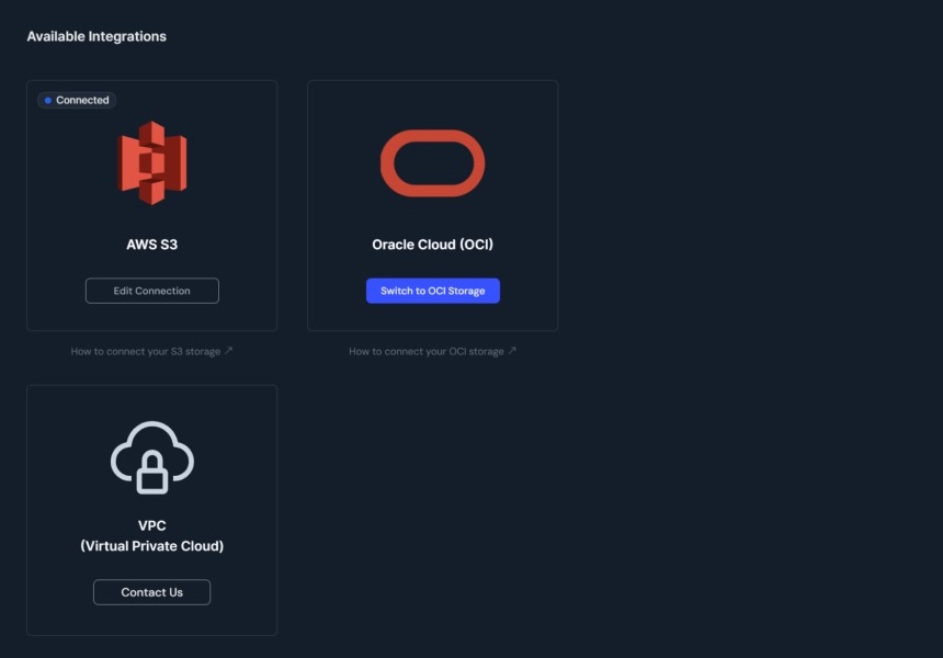 サービス画面3:インテグレーション