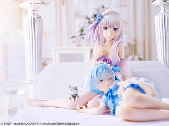 「Re:ゼロ」2期の新キャラ「エキドナ」が一番くじ初登場！ オリジナルデザイン部屋着の「エミリア」と「レム」も立体化！