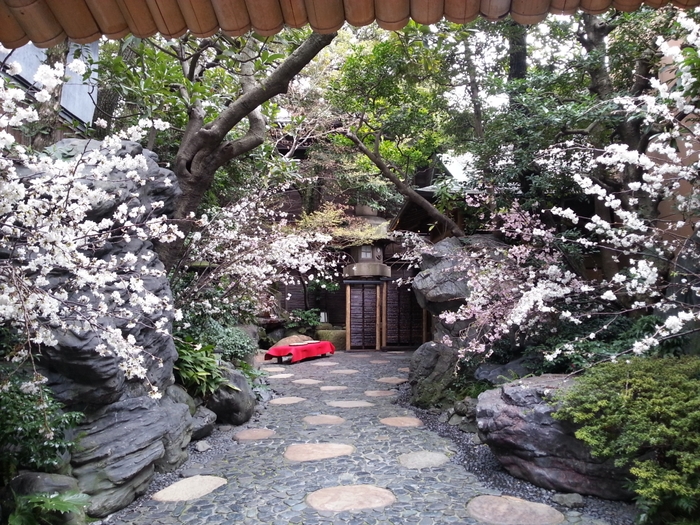 治作入口 桜装飾イメージ
