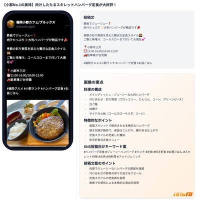 画像/動画解析による投稿作成