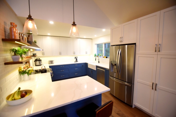 アメリカ式L字型キッチン