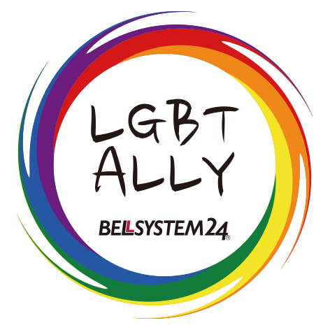 ■当社作成の「LGBT ALLY」ロゴマーク