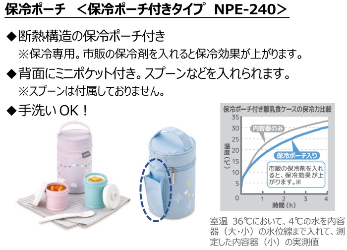 保冷ポーチ＜保冷ポーチ付きタイプ　NPE-240＞