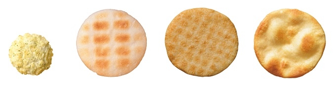 『使用しているおせんべい(一例)』