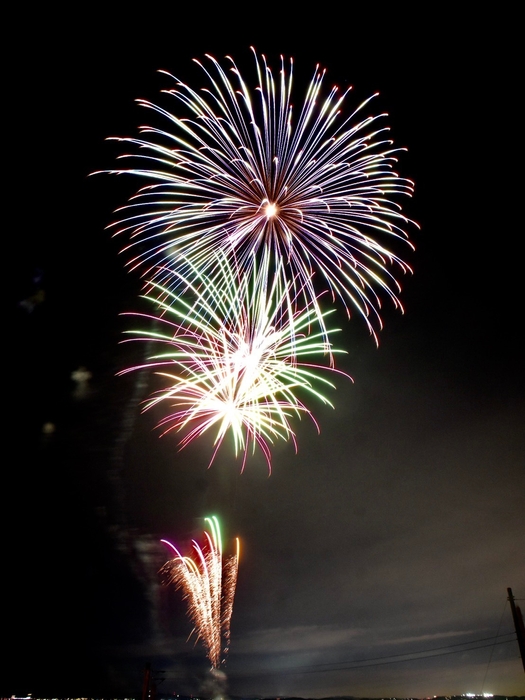 昨年の追悼花火1
