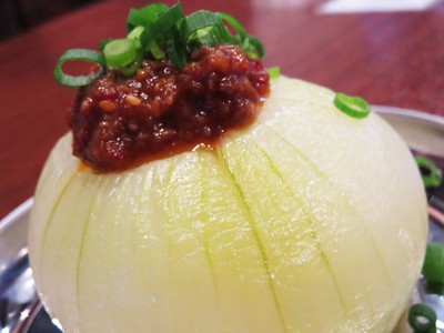 蒸し玉ねぎ