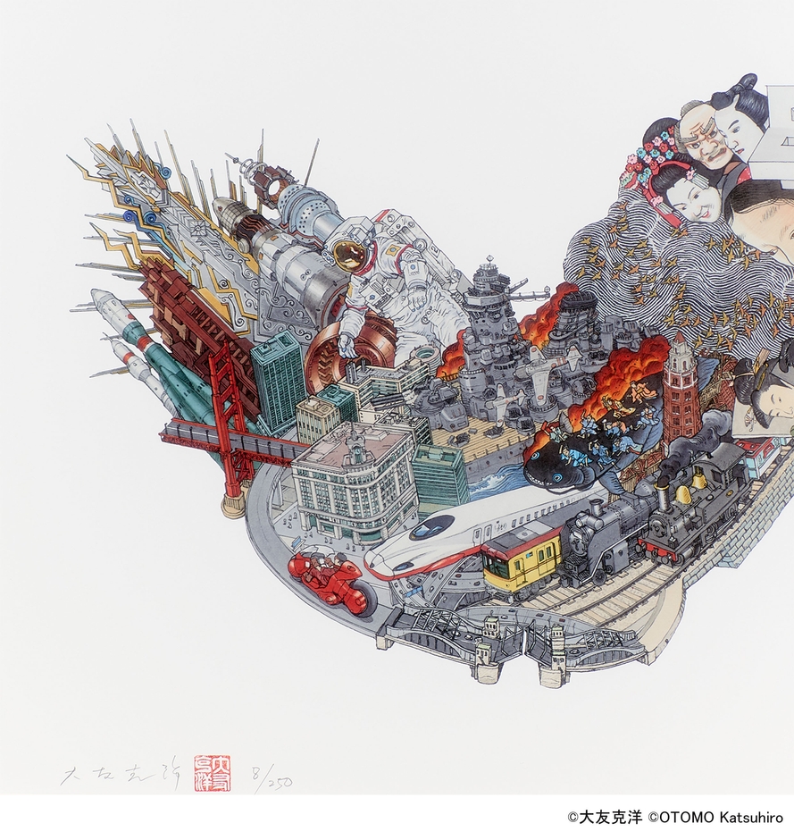 「Procession Spin」 高精細ジークレー版画 作品の一部分