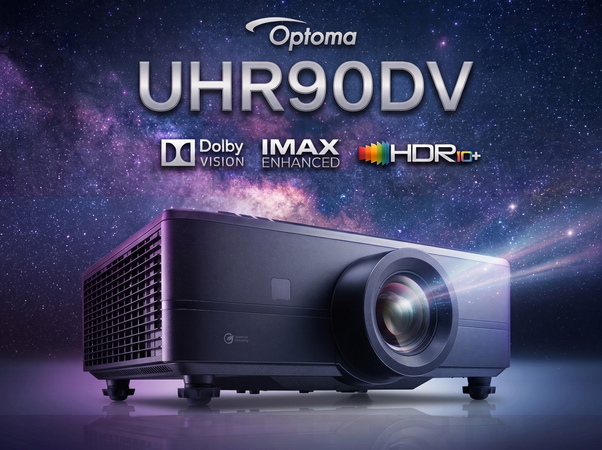 Optoma、家庭用製品で初のRGB三レーザー4Kプロジェクター「UHR90DV」を日本発売