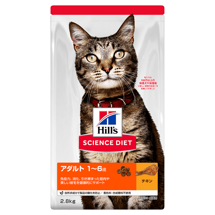 新パッケージ正面イメージ - アダルト成猫用チキン