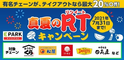 ＜最大20％還元＞テイクアウトは事前決済がお得！ 指定のツイートをリツイートして、最大3,000円の クーポンが当たるキャンペーンを実施