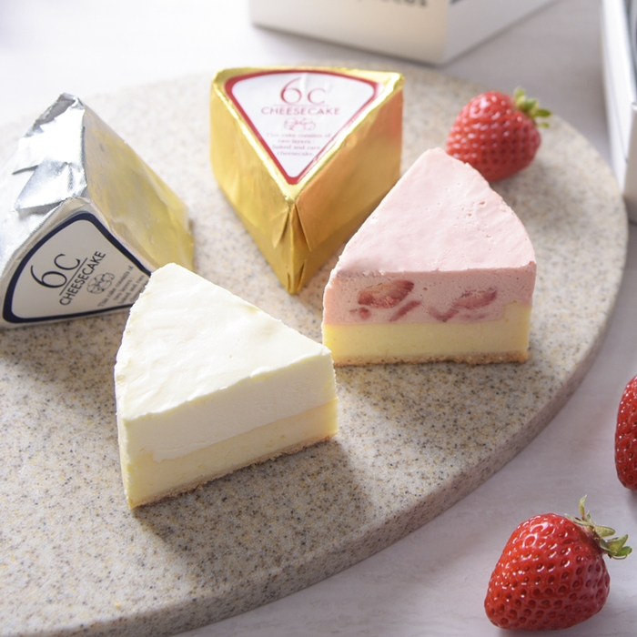 6C チーズケーキ アソートB プレーン・ストロベリー 各3個入 1,700円