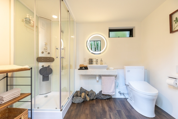 各棟についているトイレ&シャワーブース