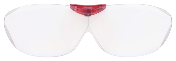 枠なしレンズで広い視野を確保