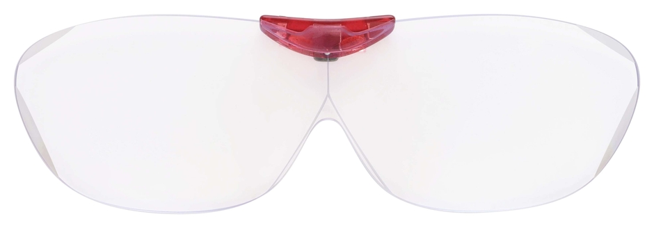 枠なしレンズで広い視野を確保