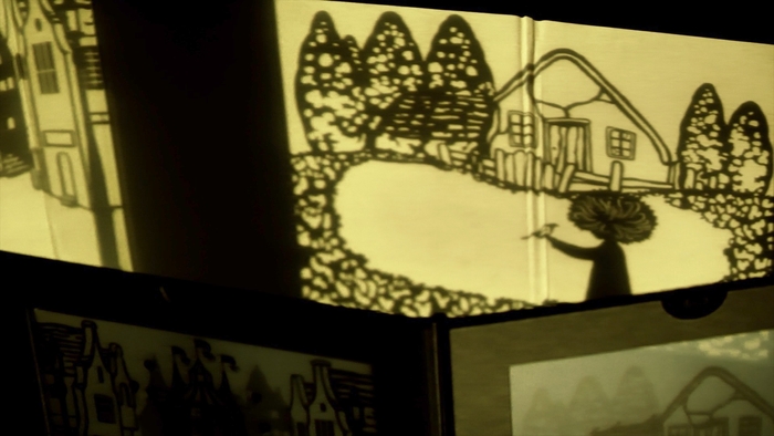 影 内蔵スクリーン