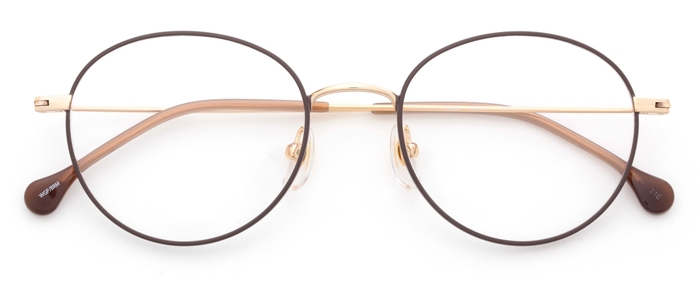 ホワイトゴールド/ブラウンマット