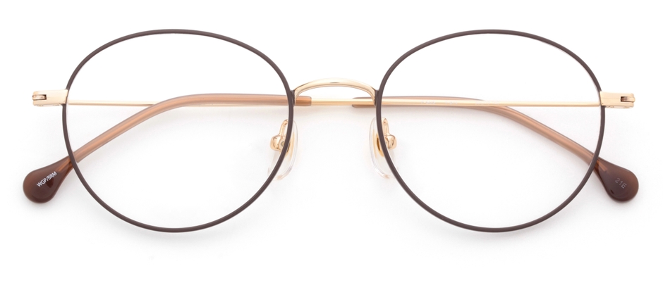 ホワイトゴールド/ブラウンマット