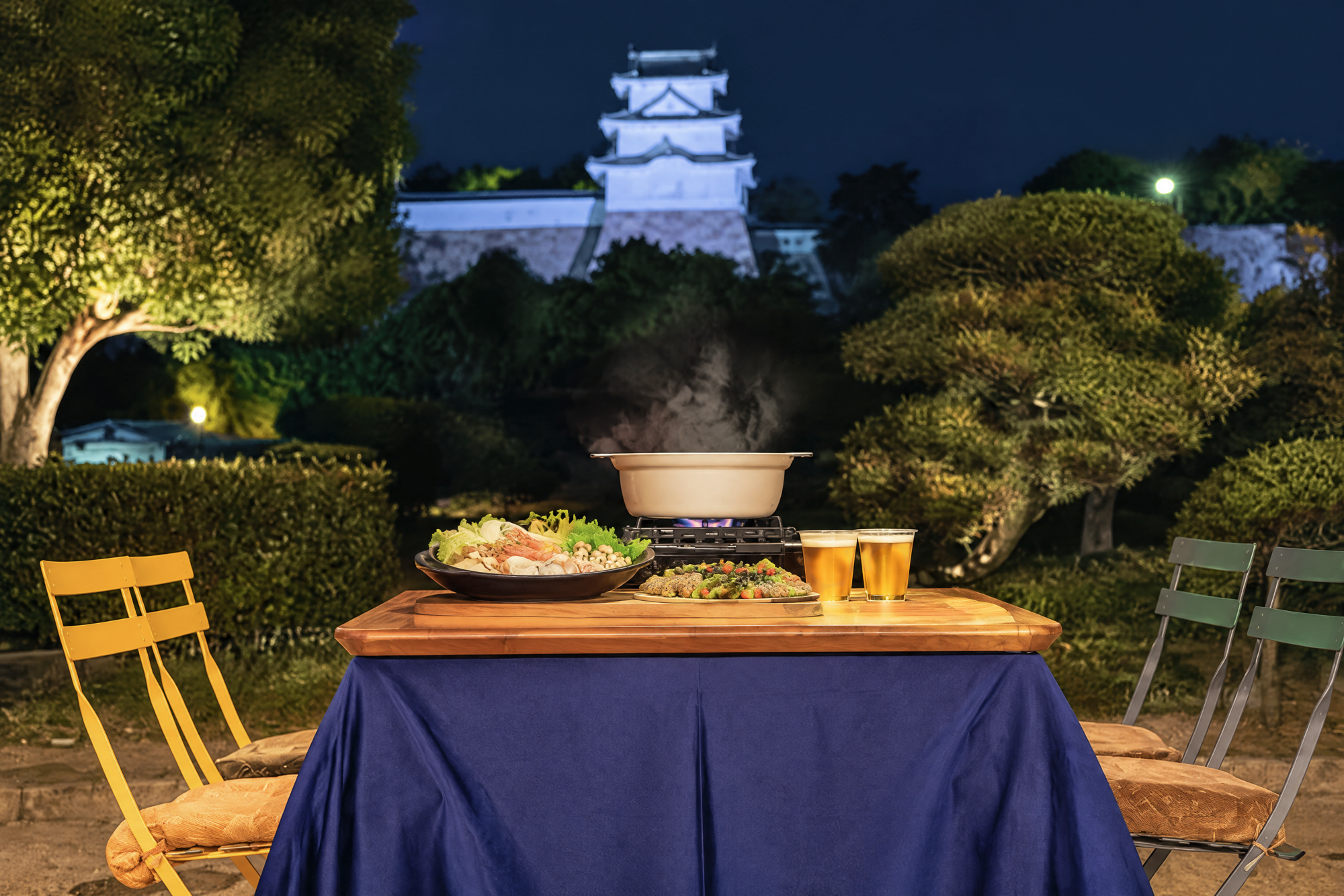 冬の明石公園で、こたつを囲んで鍋時間　カフェ「TTT」が12月1日から冬限定プランを提供