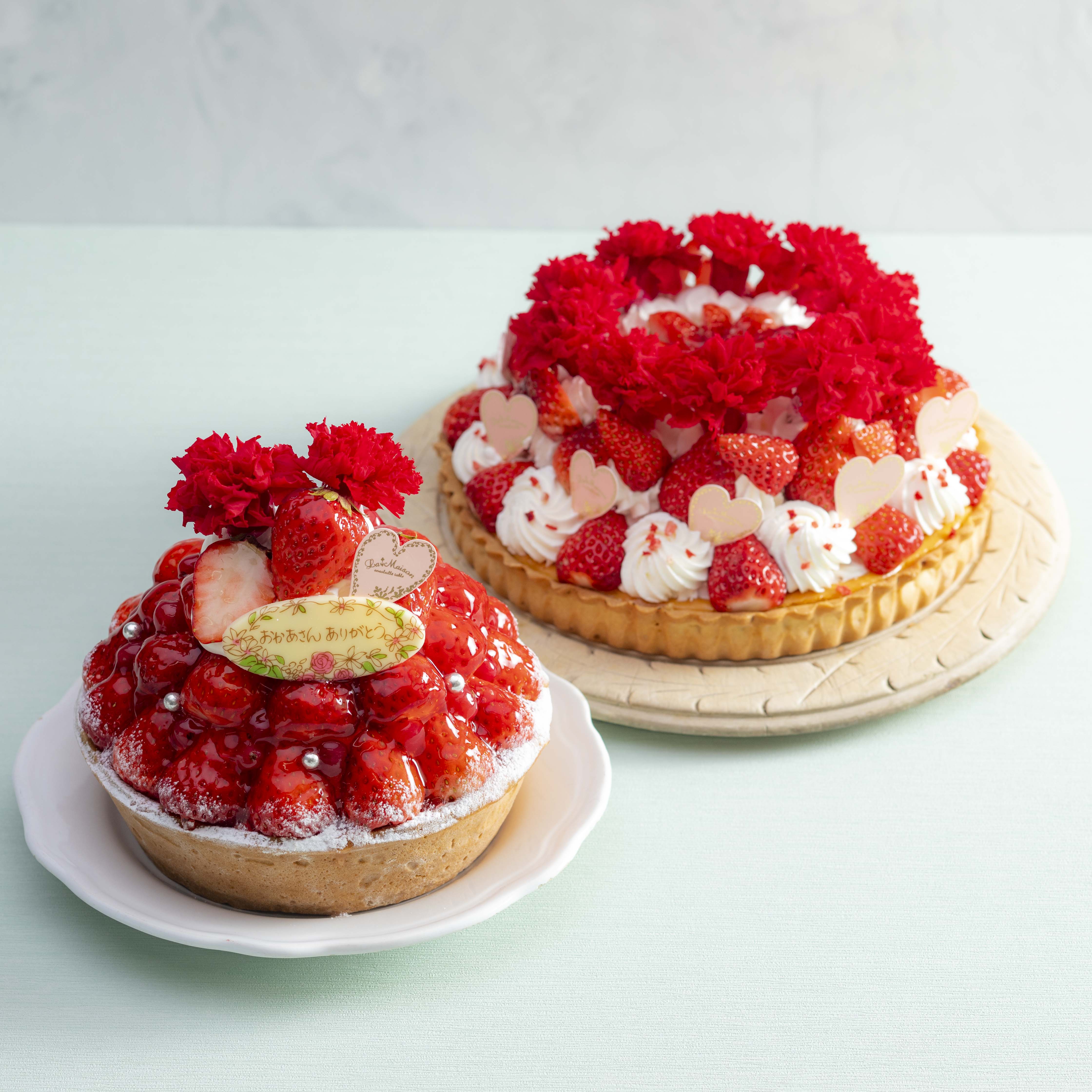 【ラメゾンで母の日の感謝を伝えよう】ブーケのようないちごのタルト、5/1~5/8の期間限定販売