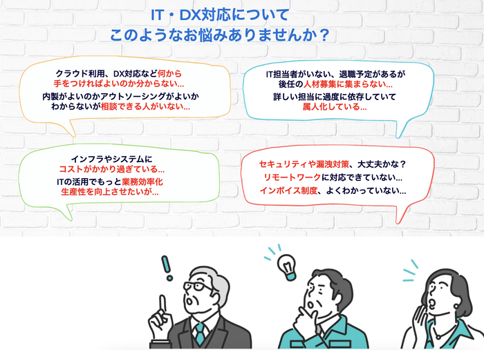IT・DXのお悩みを解決