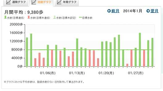 歩数グラフ