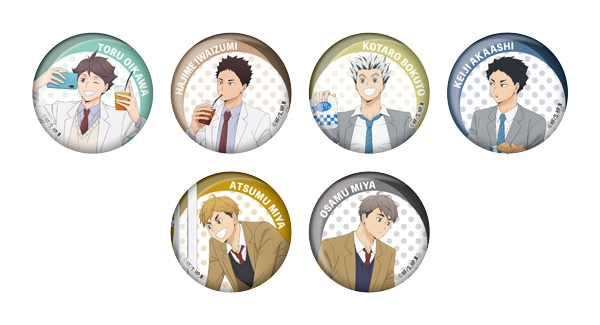 ▲GiGO コラボカフェ ハイキュー!! 缶バッジ Vol.2 (全6種・ランダム) 【サイズ】直径約57mm