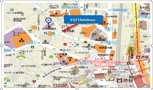 「#QTTAshibuya」アクセス