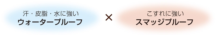 ウォータープルーフ×スマッジプルーフ