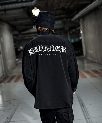 【BlackLetter】Rear Embroidery Shirt