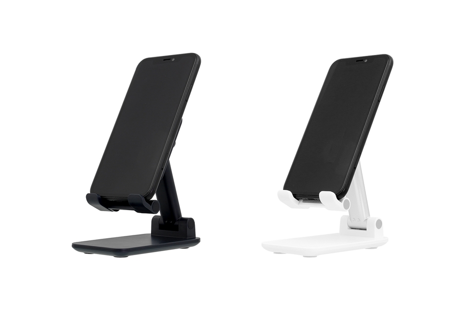 OWL-STD04にスマートフォンを乗せた様子