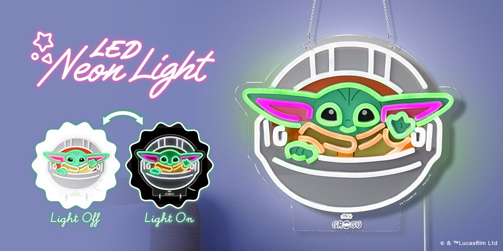 【STAR WARSファン必見】お部屋を彩る「グローグー」デザインのLEDネオンライトを株式会社PGAが8月下旬に発売