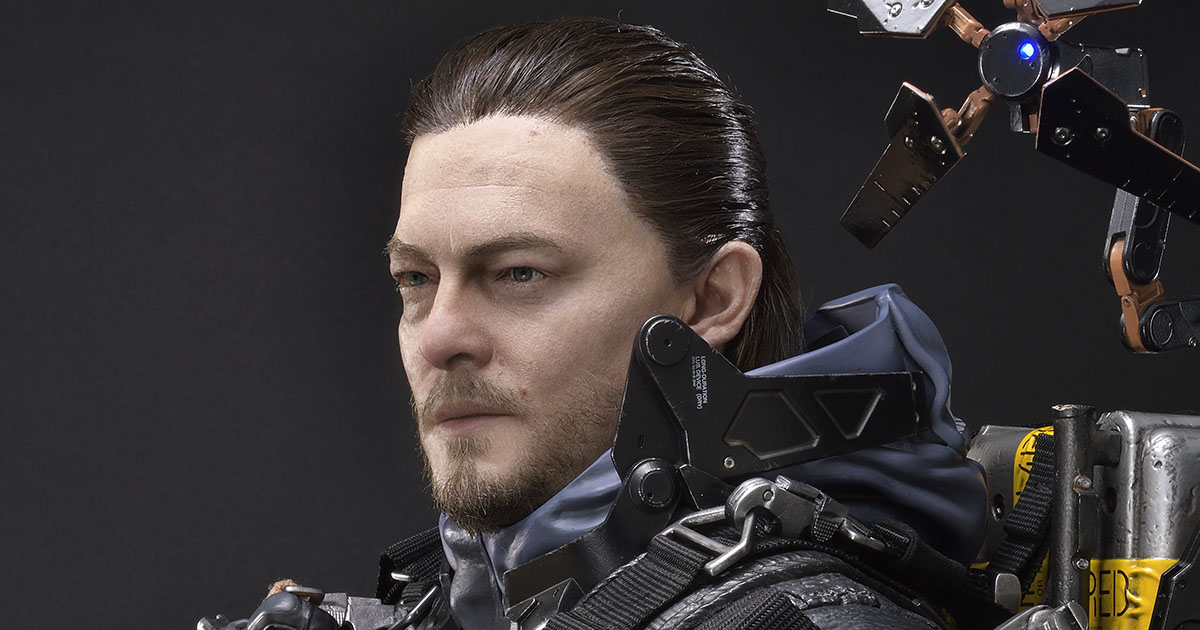 コジマプロダクション第1弾タイトル『デス・ストランディング』の主人公『サム・ポーター・ブリッジズ』（演：ノーマン・リーダス）を1/2スケールで立体化！