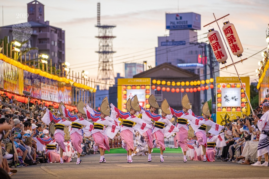 ▲阿呆連による「阿波踊り」も披露